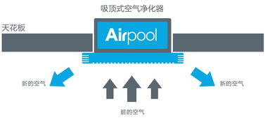杭州美国airpool吸顶式空气净化器